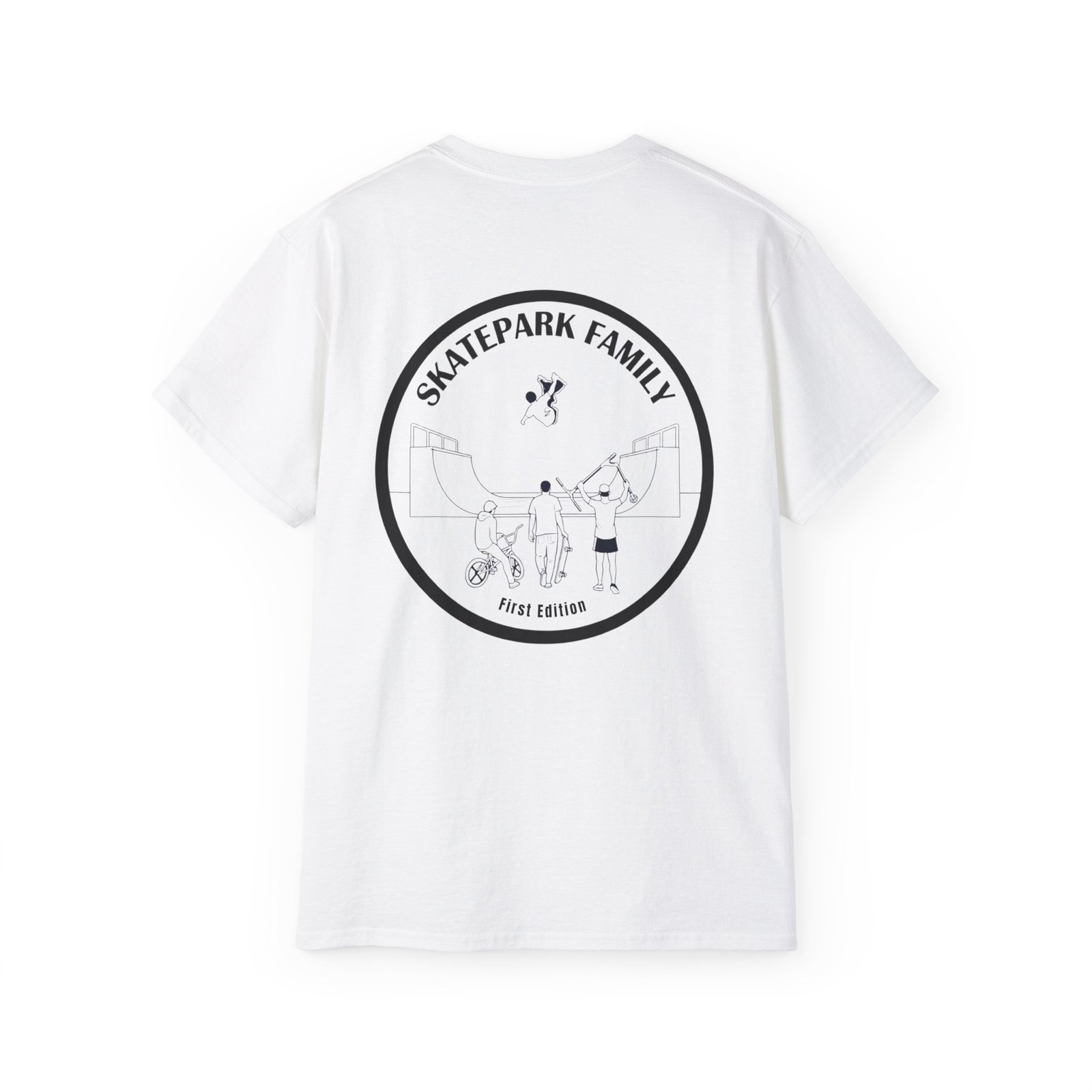 t shirt adulte "Édition first" skatepark family